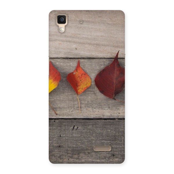 Beautiful Wood Leafs Back Case for Oppo R7