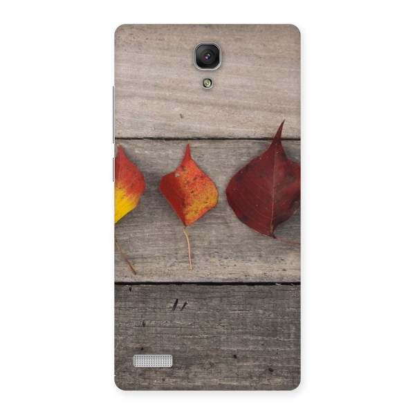 Beautiful Wood Leafs Back Case for Redmi Note