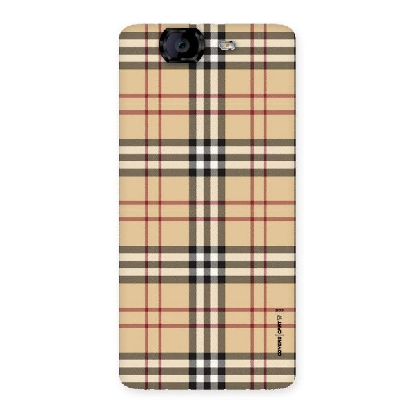 Beige Check Back Case for Canvas Knight A350