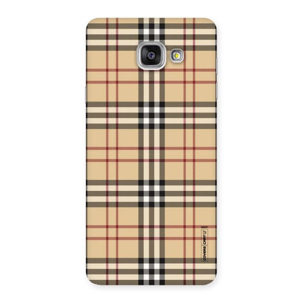 Beige Check Back Case for Galaxy A7 2016