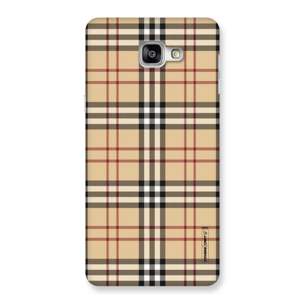 Beige Check Back Case for Galaxy A9