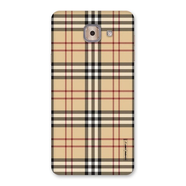 Beige Check Back Case for Galaxy J7 Max