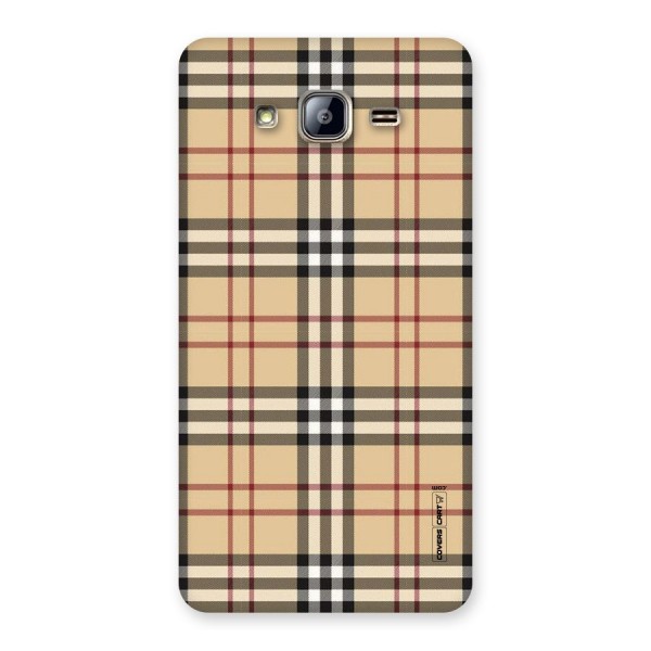 Beige Check Back Case for Galaxy On5