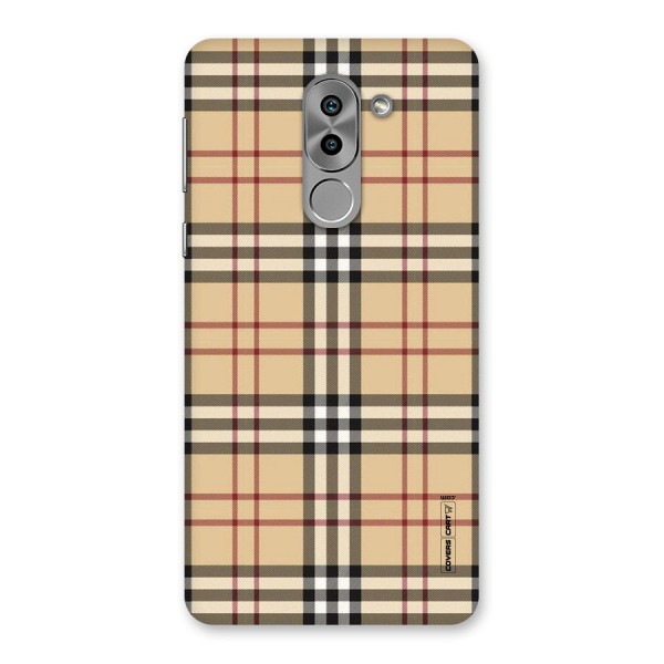 Beige Check Back Case for Honor 6X