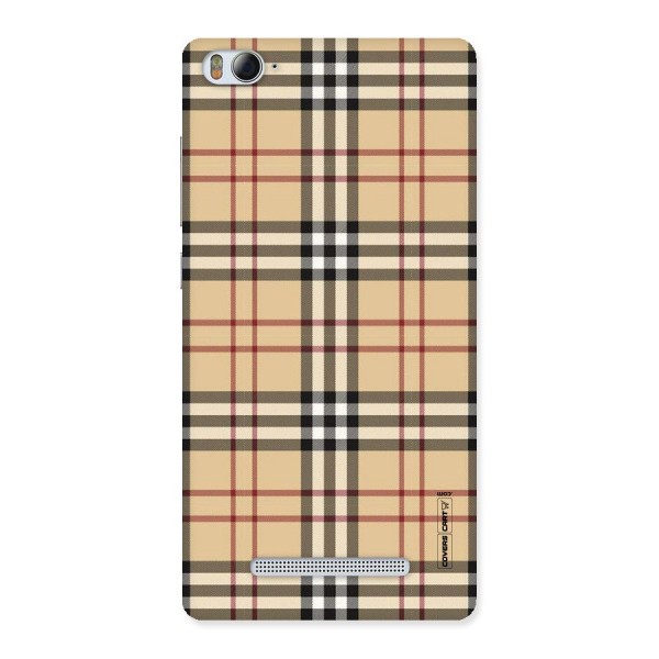 Beige Check Back Case for Xiaomi Mi4i