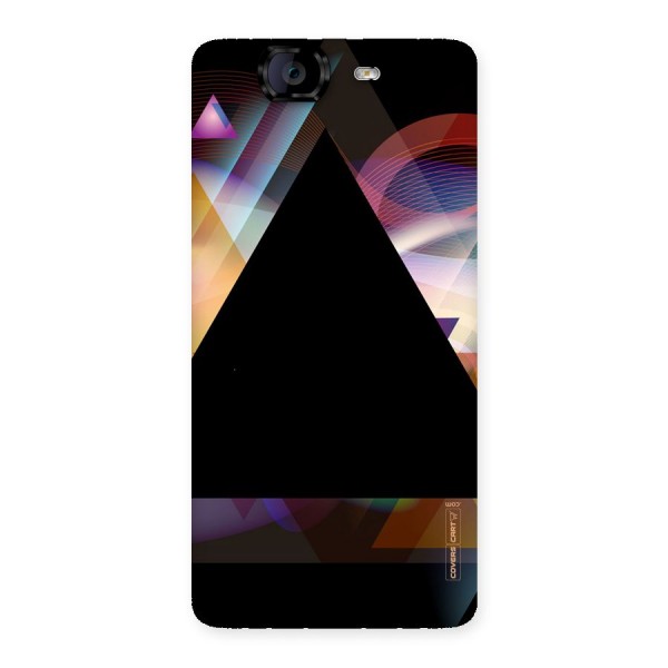 Triangle Black Abstract Back Case for Canvas Knight A350