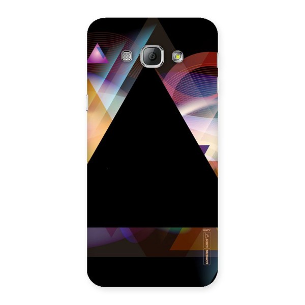 Triangle Black Abstract Back Case for Galaxy A8