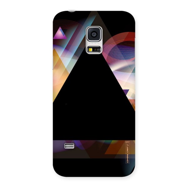 Triangle Black Abstract Back Case for Galaxy S5 Mini