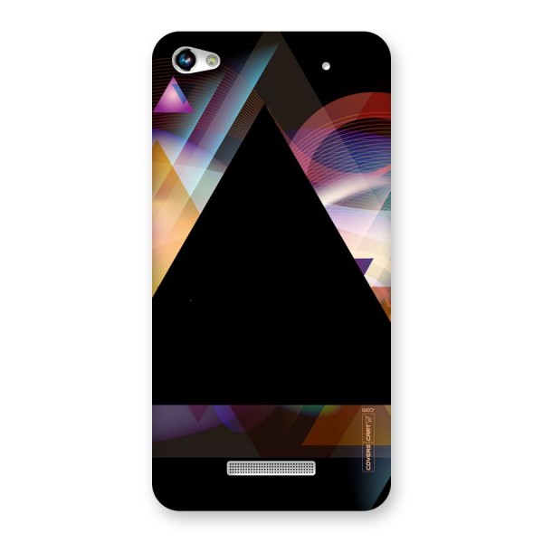 Triangle Black Abstract Back Case for Micromax Hue 2