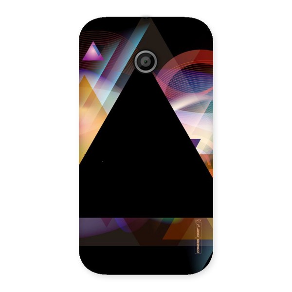 Triangle Black Abstract Back Case for Moto E