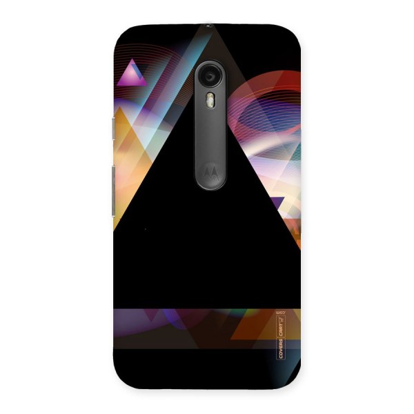 Triangle Black Abstract Back Case for Moto G3