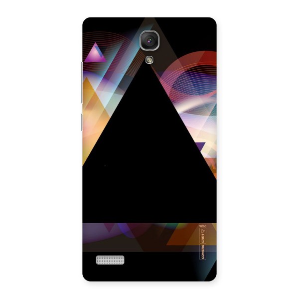 Triangle Black Abstract Back Case for Redmi Note