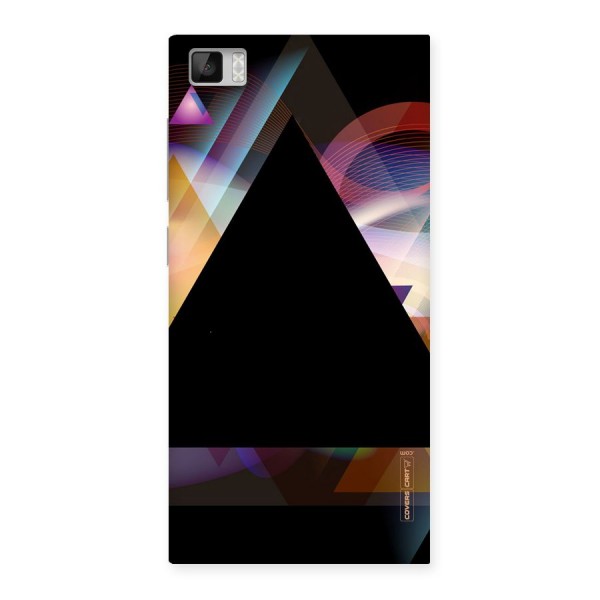 Triangle Black Abstract Back Case for Xiaomi Mi3