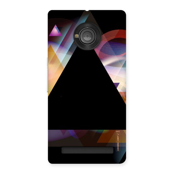 Triangle Black Abstract Back Case for Yu Yuphoria