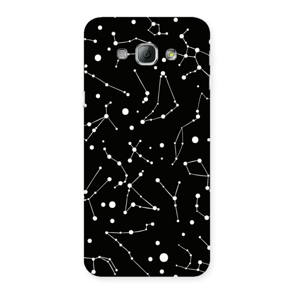 Black Constellation Pattern Back Case for Galaxy A8