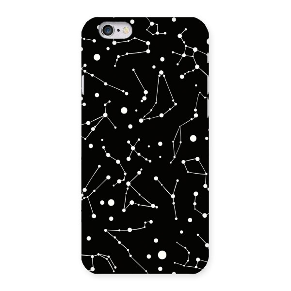 Black Constellation Pattern Back Case for iPhone 6 6S