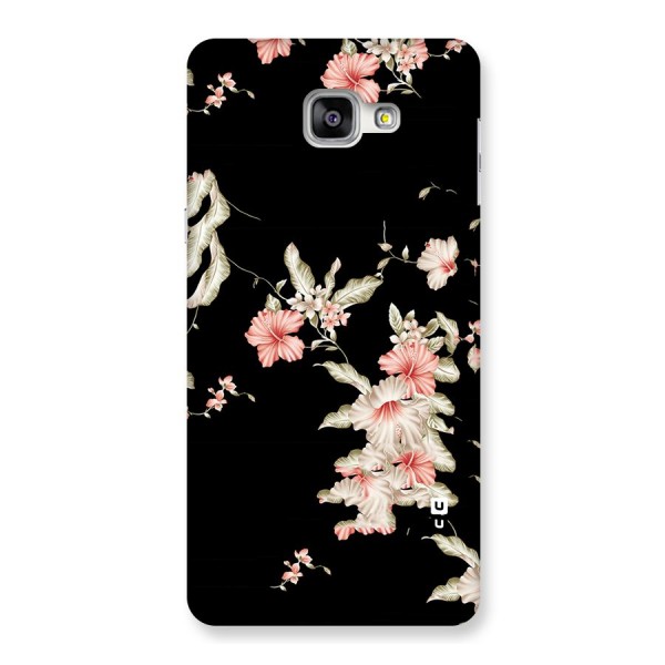 Black Floral Back Case for Galaxy A9