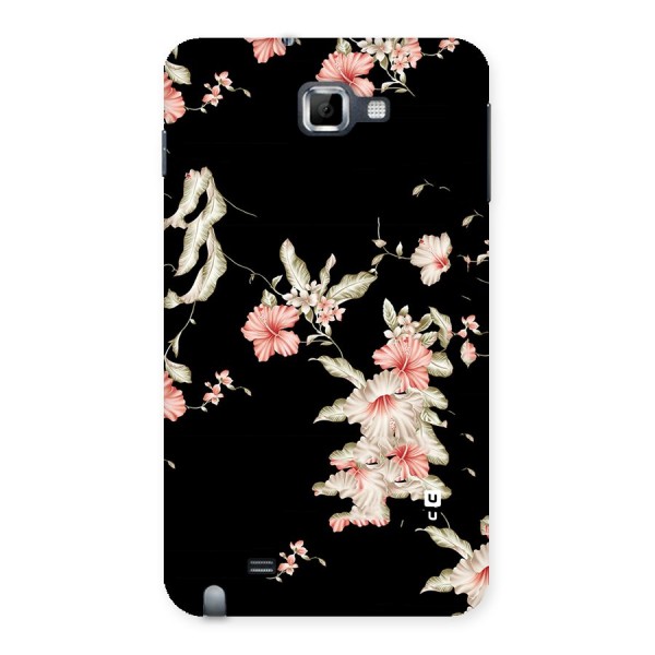 Black Floral Back Case for Galaxy Note