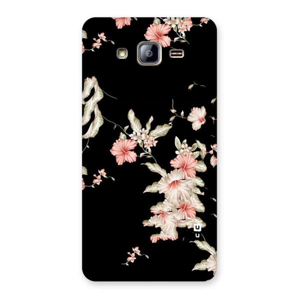 Black Floral Back Case for Galaxy On5