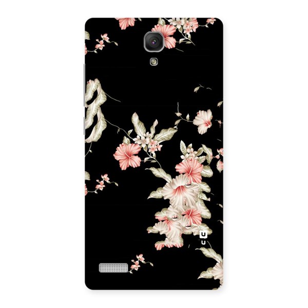 Black Floral Back Case for Redmi Note