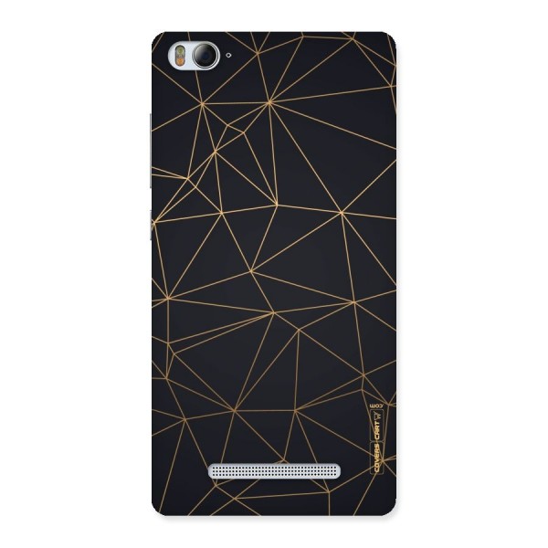 Black Golden Lines Back Case for Xiaomi Mi4i