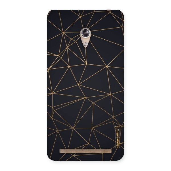 Black Golden Lines Back Case for Zenfone 6