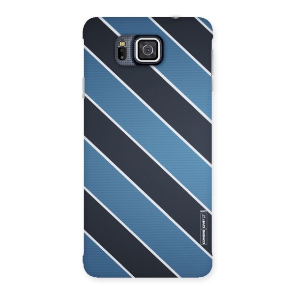 Blue Black Stripes Back Case for Galaxy Alpha