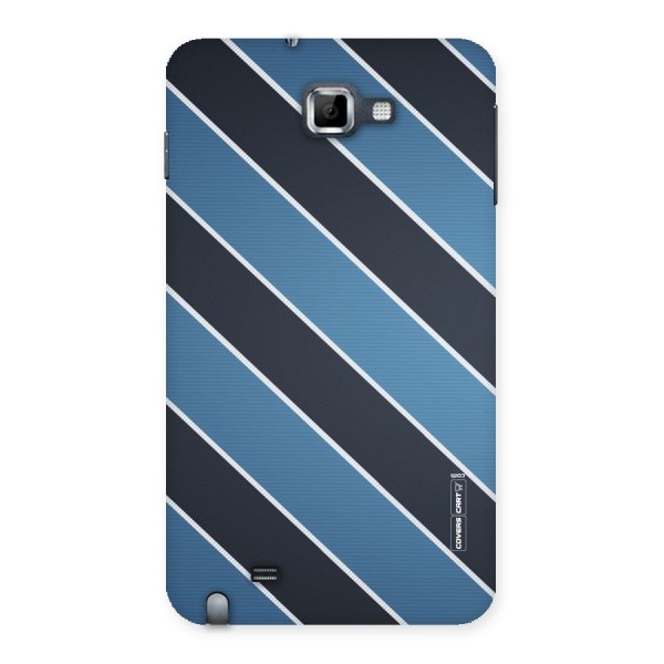 Blue Black Stripes Back Case for Galaxy Note