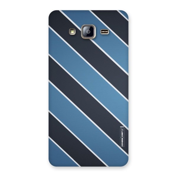 Blue Black Stripes Back Case for Galaxy On5