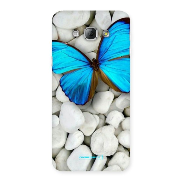 Blue Butterfly Back Case for Galaxy A8