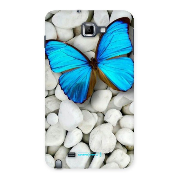 Blue Butterfly Back Case for Galaxy Note