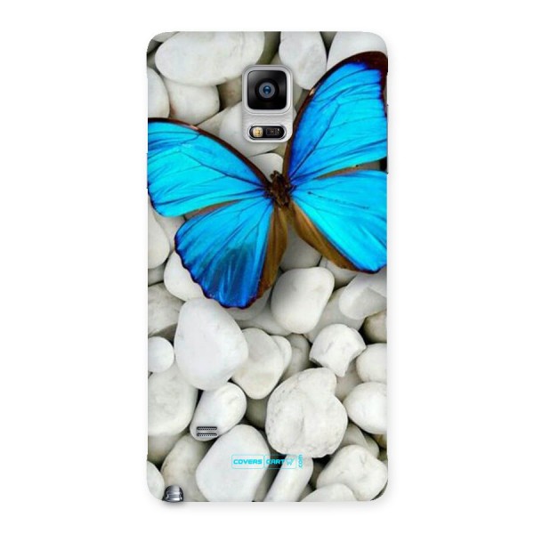 Blue Butterfly Back Case for Galaxy Note 4