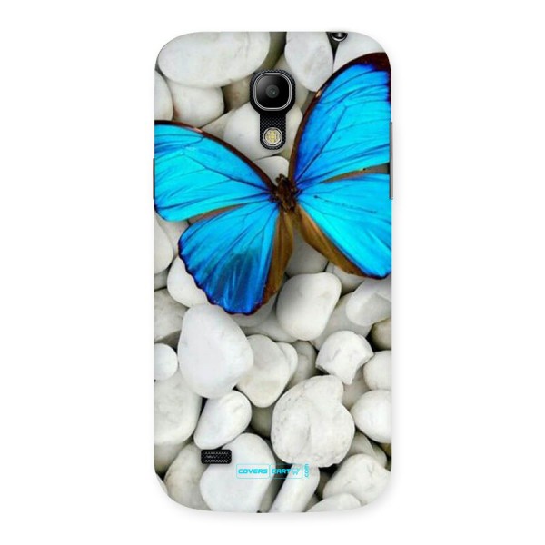 Blue Butterfly Back Case for Galaxy S4 Mini