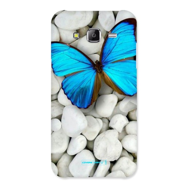 Blue Butterfly Back Case for Samsung Galaxy J5