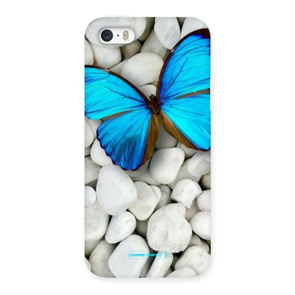 Blue Butterfly Back Case for iPhone 5 5S