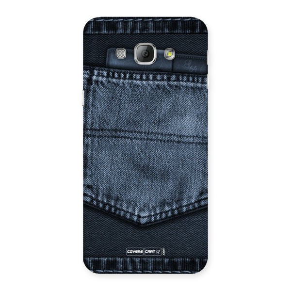 Blue Denim Back Case for Galaxy A8