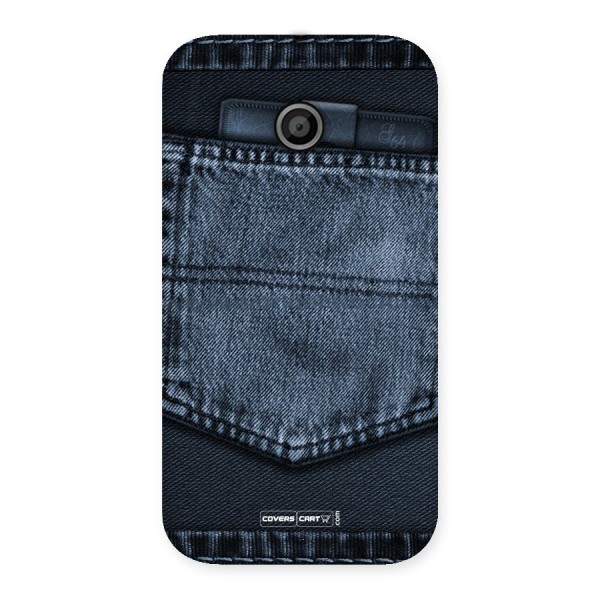 Blue Denim Back Case for Moto E