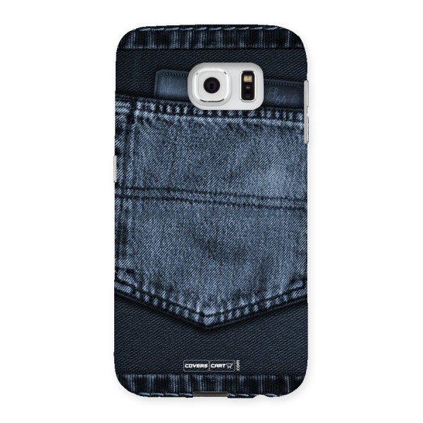 Blue Denim Back Case for Samsung Galaxy S6