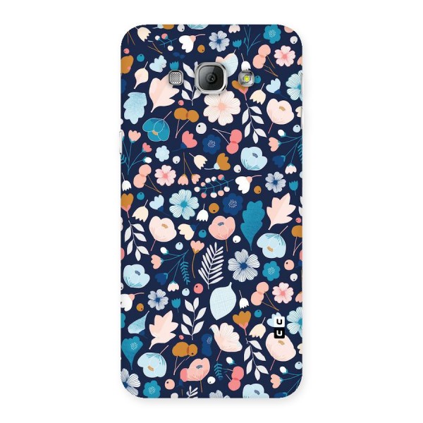 Blue Floral Back Case for Galaxy A8