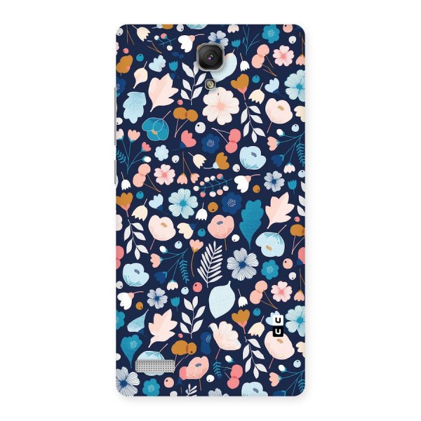 Blue Floral Back Case for Redmi Note