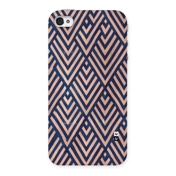 Blue Peach Back Case for iPhone 4 4s