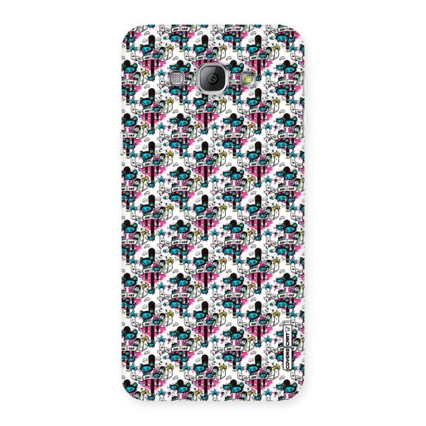 Blue Pink Pattern Back Case for Galaxy A8