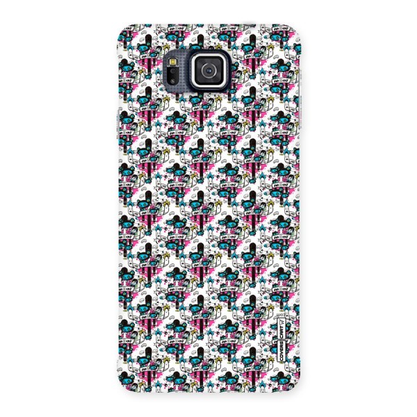 Blue Pink Pattern Back Case for Galaxy Alpha