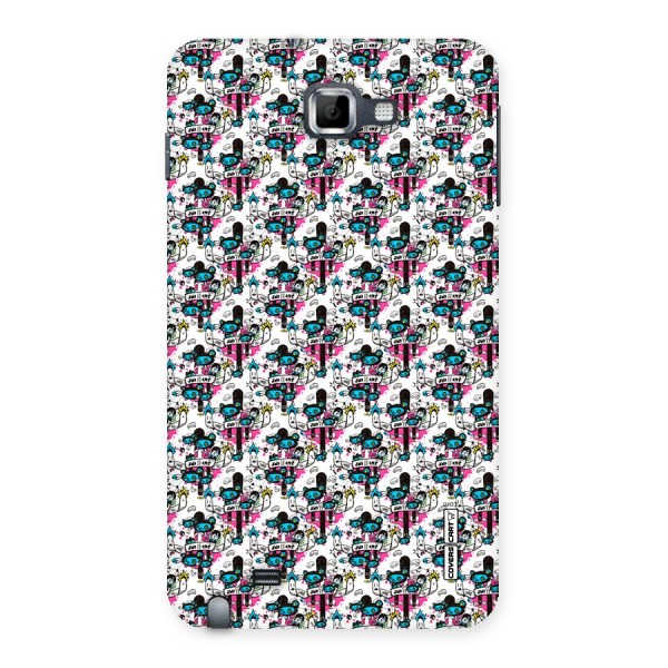 Blue Pink Pattern Back Case for Galaxy Note