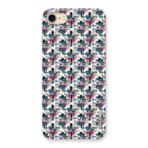 Blue Pink Pattern Back Case for iPhone 7