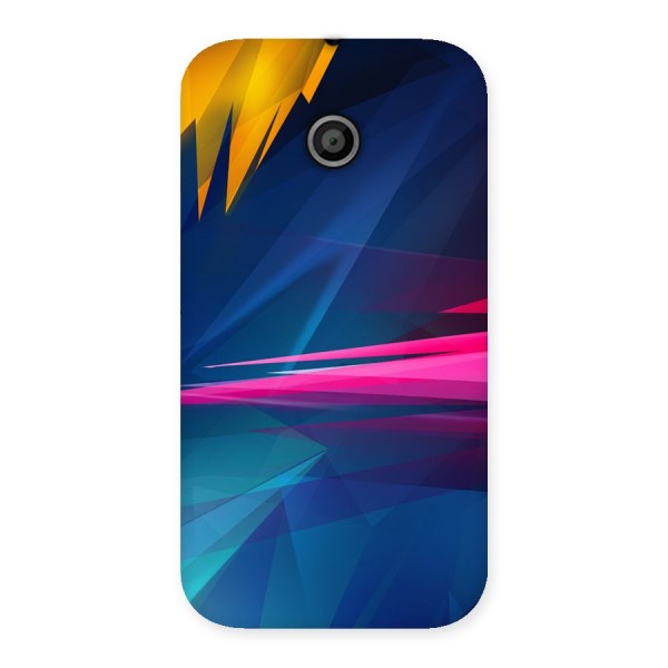 Blue Red Abstract Back Case for Moto E