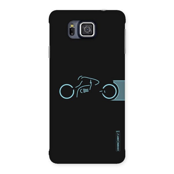 Blue Ride Back Case for Galaxy Alpha