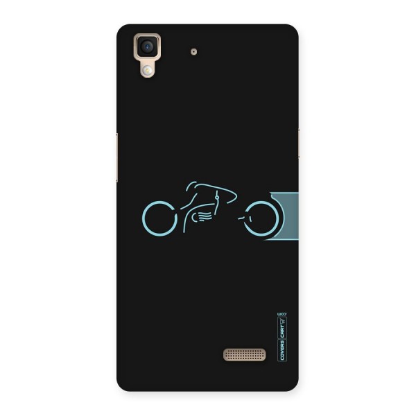 Blue Ride Back Case for Oppo R7