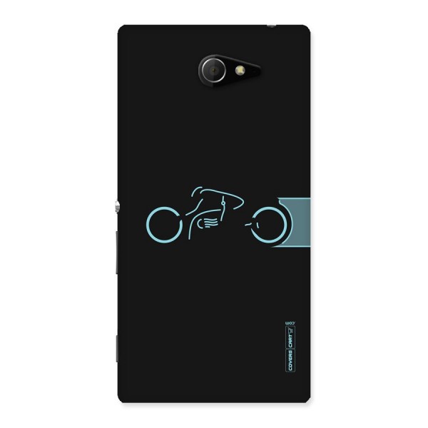 Blue Ride Back Case for Sony Xperia M2