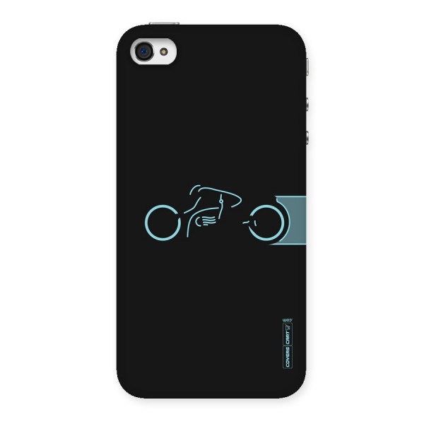 Blue Ride Back Case for iPhone 4 4s